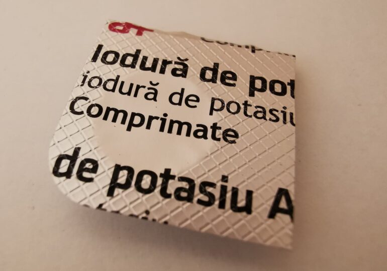 Farmaciile, obligate să păstreze încă un an pastilele de iod comandate de stat la începutul războiului din Ucraina